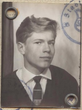 Frank Maibaum im Alter von 15 Jahren - Passfoto